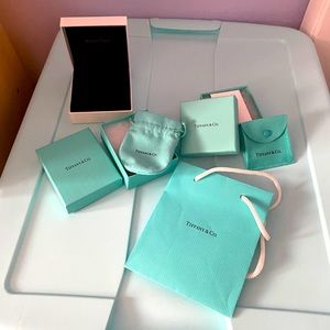 Pandora box, Tiffany boxes pouches and bag